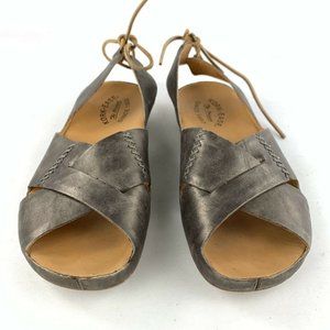 Kork-Ease AAron Metallic Leather Slip On Sandals
